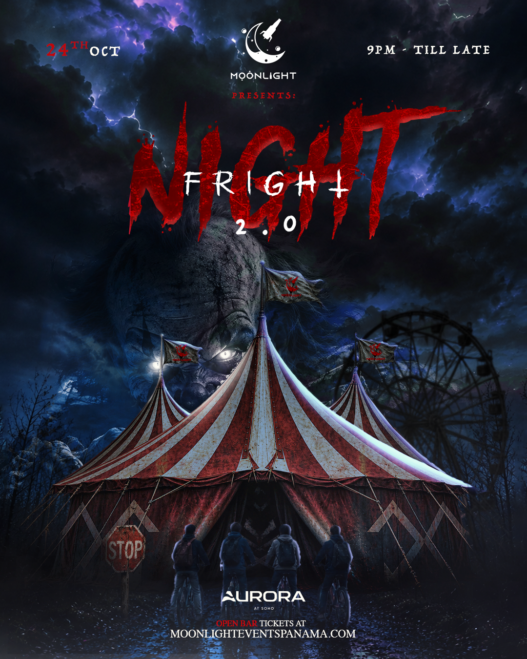 FRIGHT NIGHT 2.0 OPEN BAR TICKET